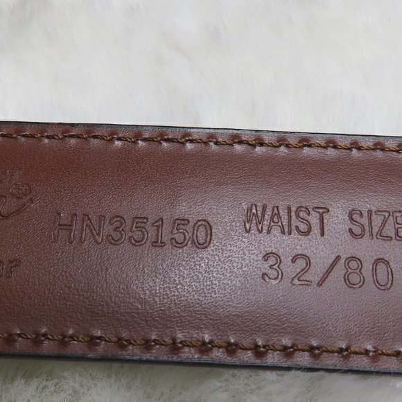 Penguin brown leather belt HN35150 - Picture 3 of 7